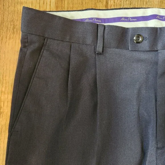 Alan Flusser Men's Pleated Front Pants 38Wx34L - Picture 7 of 10
